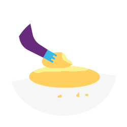 Rising Bread with hand